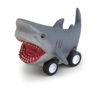 Fafeims Auto per Giocattoli per Animali Oceanici, Veicolo Alimentato Ad Attrito, Modello di Creatura Marina Subacquea per il Bagno per Bambini e Gioco in Spiaggia (grande squalo bianco)