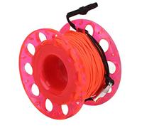 Fafeims Bobina Rullo Rotolo Arancione con Clip in Acciaio Inossidabile, Bobina di Plastica Leggera -Voto per Immersioni del Relitto (Ruota Rossa)
