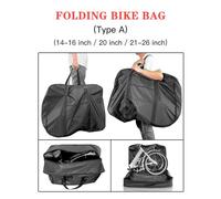 Fafeims Borsa da Bici Pieghevole Portatile Custodia Protettiva da Trasporto per Bicicletta con Tasca Esterna per Mountain Bike per il Trasporto su Treni, Metropolitane - 29,5*15,7*25,6 Pollici/Tipo