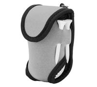 Fafeims Borsa in Vita da Golf a Palla, Cintura Sportiva in Neoprene con Porta -task e Busta - Accessorio da Golf per Gamma di Guida e Gioco in Campo (GRAY)