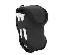 Fafeims Borsa in Vita da Golf a Palla, Cintura Sportiva in Neoprene con Porta -task e Busta - Accessorio da Golf per Gamma di Guida e Gioco in Campo (BLACK)