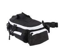 Fafeims Borse per Girovita Fanny Pack Borse a Tracolla per Uomo e Donna Cintura Regolabile di Grande capacità per Viaggiare Escursioni in Bicicletta Portando Tutti i Telefoni (bianco e nero)