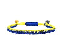 Fafeims Bracciale Ucraina con Perline, Gioielli con Bandiera Ucraina Blu Gialla Intrecciata a Mano per la Meditazione Yoga, Materiali di Prima qualità (Fafeimst0cp2x54v8-10339285)