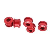 Fafeims Bulloni Bici da Bici da Sondaggio per Biciclette di A per Il Trattamento della Superficie Anodizzata per Le Biciclette di Montagna per la Lega di Alluminio da 5 PCS (Rosso)