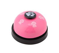 Fafeims Campanello per Cani, Campanello da Addestramento in Ferro per Cani e Gatti, Giocattolo Interattivo con 5 Opzioni di Colore per Addestramento All'obbedienza e Tempo di Gioco (Rosea)