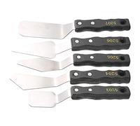 Fafeims Coltello da Tavolozza per Olio, Vernice Acrilica, Coltelli da Tavolozza in Acciaio Inossidabile per Decorazione di Torte, Miscelazione della Vernice, Spalmatura, Spatola