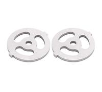 Fafeims Coltello Tritacarne di Alta qualità Piastra da Taglio in Acciaio Inossidabile 304 da 7 Mm, Lama da 2 Pezzi per Chef e Amanti della Carne (Coltello a tre fori grande da 7 mm)