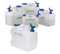 Fafeims Contenitori per Acqua Portatili per Uso Alimentare a Lungo Termine con Design del Rubinetto Rotante 10-25 Litri, Ideali per la Pesca in Campeggio (23 litri)