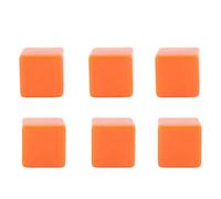 Fafeims Cubi Vuoti Fai -da -te su 6 Pagine Non Finite per le Lezioni di Puzzle, 6 Cubi di Plastica per la Stagione Familiare (ORANGE)