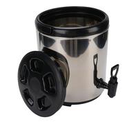 Fafeims Dispenser per Bevande Isolate, Secchiello per Dispenser per Bevande Calde e Fredde in Acciaio Inossidabile 304 da 6 Litri con Maniglia per Feste, Catering Ed Eventi All'aperto (SILVER)