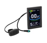 Fafeims Display LCD, Pannello di Controllo del Misuratore di Bici Elettrico Protezione e Resistenza, Costruzione Versatile e durabilità, Display di Colore Vibrante, Design Intuitivo con Pulsanti