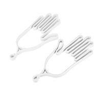 Fafeims Guanti da, Accessorio per Barella di Supporto per Guanti Multiuso in ABS da 2 Pezzi con Funzione di Asciugatura per la Mano Sinistra Destra (WHITE)