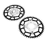 Fafeims Il Rotolo a Catena Preciso 104bcd Migliora la Potenza per Biciclette per Il Motore a metà Strada, Set di Base di Conversione in Lega di Alluminio 46t, Installazione Facile, per Gli (Black)