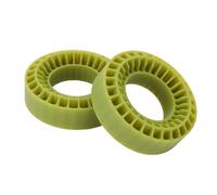Fafeims Inserti per Pneumatici RC Fodere in Silicone 1,0 Pollici Design Cavo a Doppio Strato Presa Migliore Assorbimento degli Urti Aggiornamenti Cingolati Fuoristrada 55x20mm (GREEN)