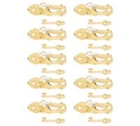 Fafeims Knob Crystal Port a Cristallo in Miniatura Blocco e Set di Chiavi, in Lega 1:12 Manico della Porta della Casa delle Bambole per la Decorazione della Casa Fai -da -te e