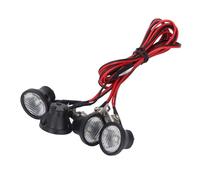Fafeims Luce a LED AUR RC, Fari da 4ED Luce Tetto a Crawler per 1:10 RC Crawler SCX10 90046 (Illuminazione bianca)