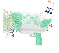 Fafeims Macchina a con 2 Bottiglie Soluzione di Ricarica, Produttore di per Bambini 4-12, Bomboniere, attività All'aperto, 80 Buche (green)