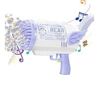 Fafeims Macchina a con 2 Bottiglie Soluzione di Ricarica, Produttore di per Bambini 4-12, Bomboniere, attività All'aperto, 80 Buche (purple)