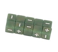 Fafeims Matematica Business Cubi Incisi per lo Sviluppo Dell'intelligenza Nelle Lezioni Infantili - 20pc più Meno per Matematica (verde chiaro)