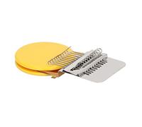 Fafeims Mini Macchina per Maglieria Portatile a 10 Aghi Telaio a Mano per Riparare Calzini, Sciarpe, Artigianato per Uso Domestico, Acciaio Inossidabile, Plastica (YELLOW)