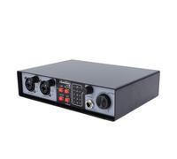 Fafeims Mixer Audio, Mixer Digitale Console di Miscelazione del Suono con Potenza Phantom a 48 V - Interfaccia Audio in Metallo per Spettacoli Dal Vivo in Studio
