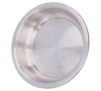 Fafeims Piatto in Acciaio Inossidabile Lucidato a Specchio, Piatto Rotondo Resistente per Preparare il Cibo, Dimensioni Adeguate e Leggero Facile Presa, da Portata Impilabile (fondo Lizi 304: