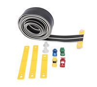 Fafeims Pista da Corsa Flessibile per Bambini, Set da Corsa Automobilistica con 4 Auto Ad Alta velocità, Bancone da Gioco Doppio da Corsa, Pista Circolare per Cavalcavia, per Ragazzi e