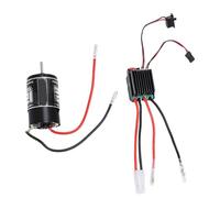 Fafeims RC 550 Motore Spazzolato, 320A ESC con Motore Ad Alta Torsione BEC 5V2A per Crawler da 1:10 Auto RC Crawlers, Avvolgimenti di Rame da 12 T 2 3s Compatibile