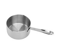 Fafeims Scaldaburro in Acciaio Inossidabile con Doppio Beccuccio per la Preparazione dello Sciroppo di Cioccolato, Pentolino per Il Latte per Piano Cottura a Induzione, Pentolino Piccolo in Acciaio