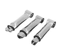 Fafeims Set di 3 Pinze per Torte in Acciaio Inossidabile, Leggere, per Decorare Torte, per Dolci Fai da Te, Adatte per Zollette di Zucchero, Frutti di Bosco e per la Preparazione del Pane, 2 X 9 Cm