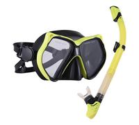 Fafeims Set di Maschere da Snorkeling Elevato con Silicone di Grado Alimentare, Facile da Usare per Immersioni Profonde, Design a Secco a Secco, Fibbia di Regolazione Automatica a 180 ° Visione (#2)