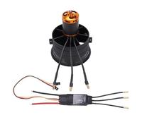 Fafeims Set di Ventilatori a Motore Senza Spazzole da 2300kv 64 Mm, Applicazioni Versatili, Controllo Preciso della velocità, Flusso d'aria Robusto, Design Durevole, Componenti Parzialmente