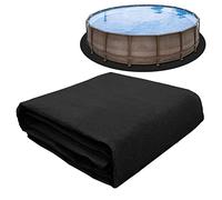 Fafeims Tappetino per L'acqua, Panno Protettivo per Tappetino per Piscina in Feltro, Morbido e Confortevole, Protezione Duratura, Adatto per Piscine da 12 Piedi