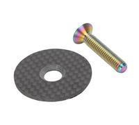 Fafeims Tappo Top a Forcella Anteriore Ciclistica Leggera da 31,8 Mm, compatibilità Versatile, Vite in Lega Ti Ad Alta Resistenza, Design Aerodinamico Ed Elegante, per Le Forcelle da 31,8 Mm, Leggero