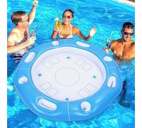 Fafeims Tavolo Galleggiante in Piscina, Galleggiante di Vassoio per Feste in Piscina Gonfiabile Adatto per i Giochi di Carte, per Feste in Spiaggia