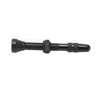 Fafeims Tronchi Valvole Tubeless in Lega di Alluminio Anodizzato Lungo 40 Mm per Bici da Strada Presta (Black)