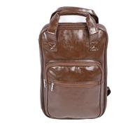 Fafeims Zaino di Bacchetta, Custodia per Bacchetta in Pelle PU con più capacità del Bastoncino, Spalla per Batteristi, Sacchetto per Supporto a Mazza Compatta per Concerti e Prove (BROWN)