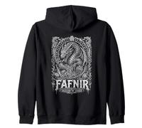 Fafnir Drago Dell'avidità Mitologia Norrena Viking Felpa con Cappuccio
