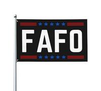 FAFO-Flag -F-Around Scopri GUILTY Anti-2025 Bandiere da giardino 3x5 con 2 occhielli Arazzo Striscione da giardino Senza asta