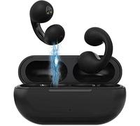 FAFOUR Cuffie wireless per conduzione ossea con clip auricolare, mini cuffie per conduzione ossea, cuffie aperte Bluetooth senza fili per sport da corsa (Nero)