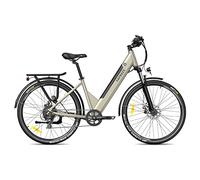 Fafrees Bici Elettrica con APP, 27.5" Bicicletta Elettrica Uomo, 36V 14.5Ah Ebike Donna 100KM Pedalata Assistita, 250W Bici Elettriche da Città, 7 Velocità, Official F28 Pro 2023 Oro