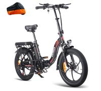 Fafrees Bicicletta elettrica da uomo F20 da 20 pollici con batteria da 36 V/16 Ah, motore da 250 W, bici da città, bici elettrica da uomo, mountain bike elettrica 7S, max 25 km/h (nero)