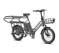FAFREES FF20 CUV E-bike modulare a passo lungo - Doppia batteria da 30 Ah, freni a disco idraulici - Grigio - Nouvo