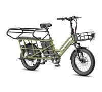 FAFREES FF20 CUV E-bike modulare a passo lungo - Doppia batteria da 30 Ah, freni a disco idraulici - Verde - Nouvo