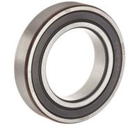 FAG 6009-2RSR-C3 Cuscinetto a sfere profondo della scanalatura, fila singola, doppia sigillata, gabbia d'acciaio, spazio C3, metrico, ID di 45mm, 75mm OD, 16 mm di larghezza velocità massima di rotazione 6000rpm, capacità di carico statico 3280lbf, capacità di carico dinamico 4680lbf