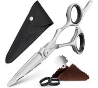 Fagaci Forbici Parrucchiere Professionali 5" Acciaio Giapponese per Tagli Ultraprecisi, Forbici Capelli Professionali Barbiere Lame Affilate Come Rasoi, Durata Estrema