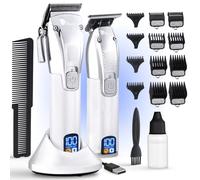 Fagaci Tagliacapelli Uomo Professionale con Potenza Turbo e Taglio Preciso, 5H/3H Batteria, Macchinetta Capelli, Rasoio e Trimmer, Taglia Barba Elettrico