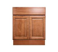Faggio Caffè 67 Pollici Vanity Bagno Tradizionale Shaker Porta Armadio Cassetto Singolo Lavabo Base Bagno Rubinetto Da Parete Vessel Vanities Cucina Legno di Betulla Legno Duro 68,6 cm L x 80 cm H x