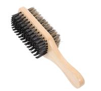 Faggio Giallo Spazzola per Barba a Doppia Faccia | Setole e Nylon, per Sapone da Barba e Tazza, Forma Schiuma Praticità, Uso Professionale