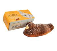 Fagianella pasquale con cioccolato e granella di zucchero, con un ripieno di crema pasticcera alla pesca.750 gr